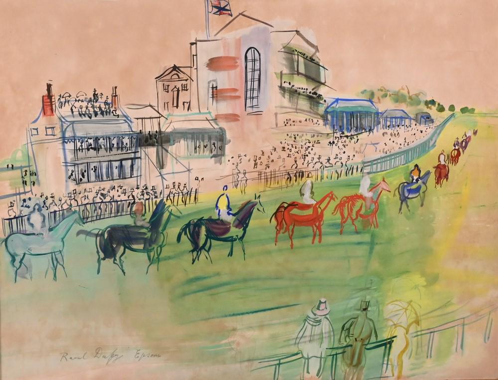 Raoul Dufy (1877 - 1953), Araut La Course: Epsom, (1 of 19)