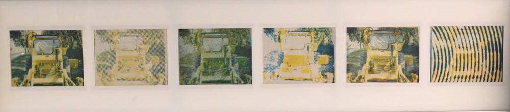 Alain Jacquet (1939 - 2008), Bulldozer Strip, color key: Alain Jacquet (1939 - 2008), Bulldozer Strip, color key process on plexiglass, 96" x 24". Provenance: Waddell Gallery New York label on back, two other partial labels on back, purchased 12/6/68.