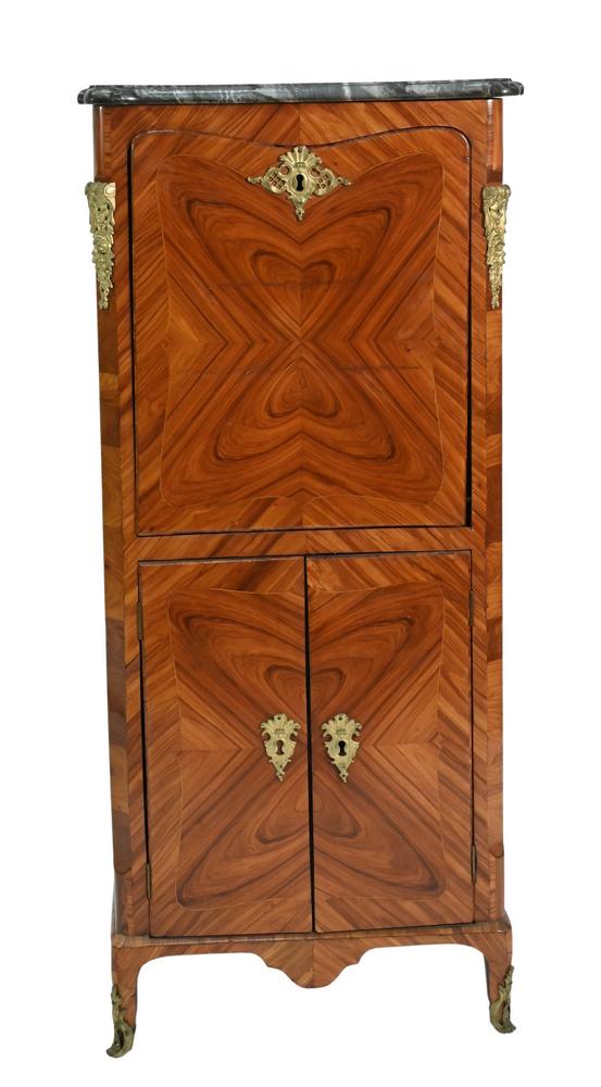 Louis XVI Rosewood and Kingwood Commode, having a (1 of 5)