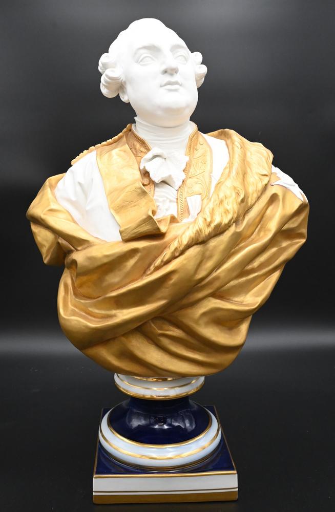 Sevres Royal Portrait Porcelain Bust of Louis XVI, (1 of 7)