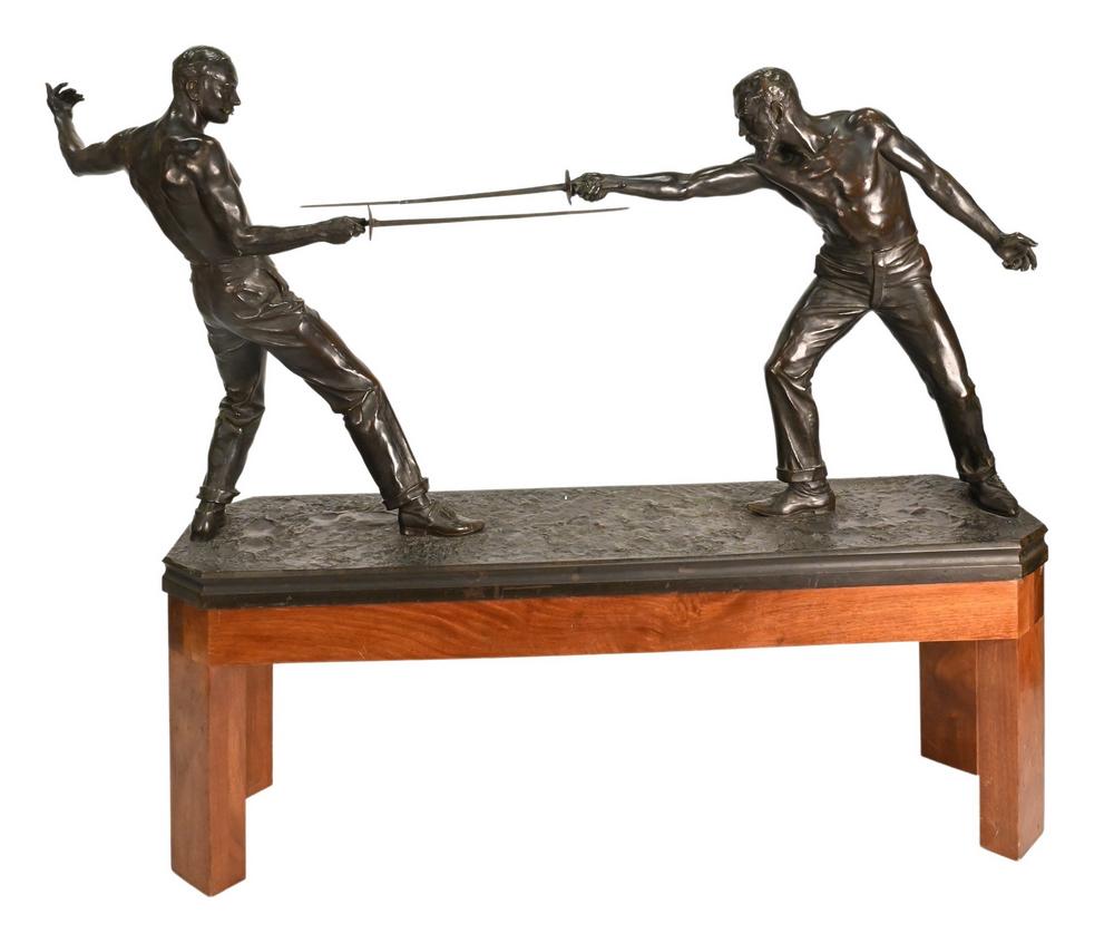 Nicholas Mayer (1852 - 1929), model of dueling (1 of 9)
