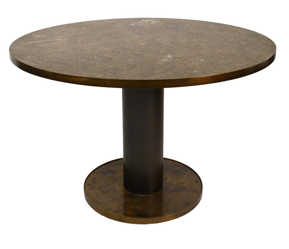 Philip & Kelvin Laverne Round "Etruscan" Dining Table, (1 of 6)