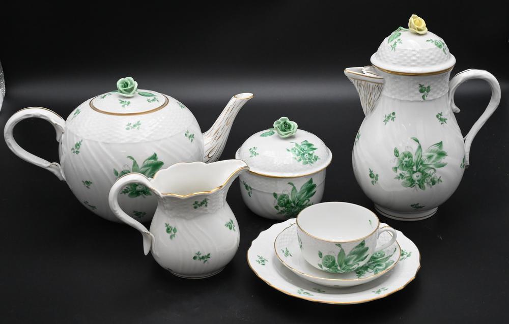 48 Piece Herend Porcelain Tea and Coffee Set, Chinese (1 of 7)