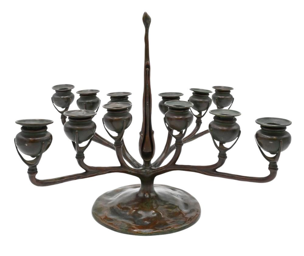 Tiffany Studios 12 Light Candelabrum, along with candle (1 of 7)