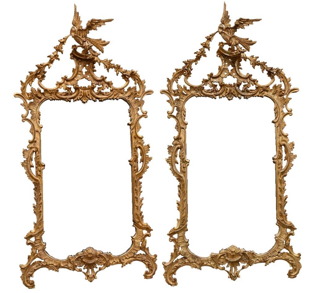 Pair of Chinese Chippendale Style Carved and Giltwood (1 of 11)