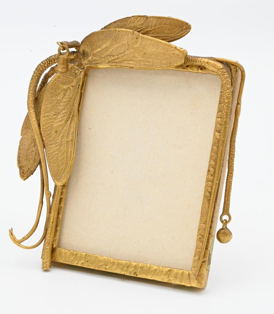 Claude Lalanne Dragonfly Frame, gilt bronze, signed on (1 of 5)