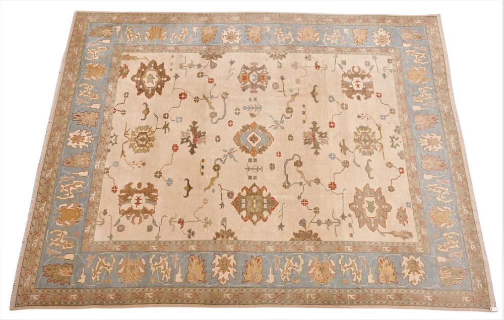 Oushak Oriental Carpet, late 20th century, 10' 10" x (1 of 6)