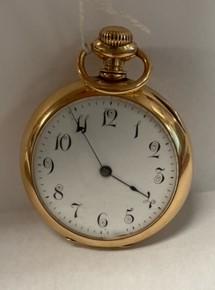 Howard 14 Karat Gold Open Face Pocket Watch, case (1 of 4)