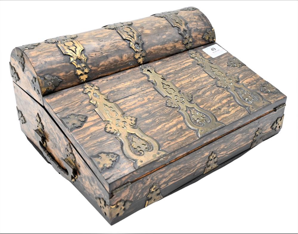 Halstaff and Hannaford English Exotic Wood Lap Desk, (1 of 4)