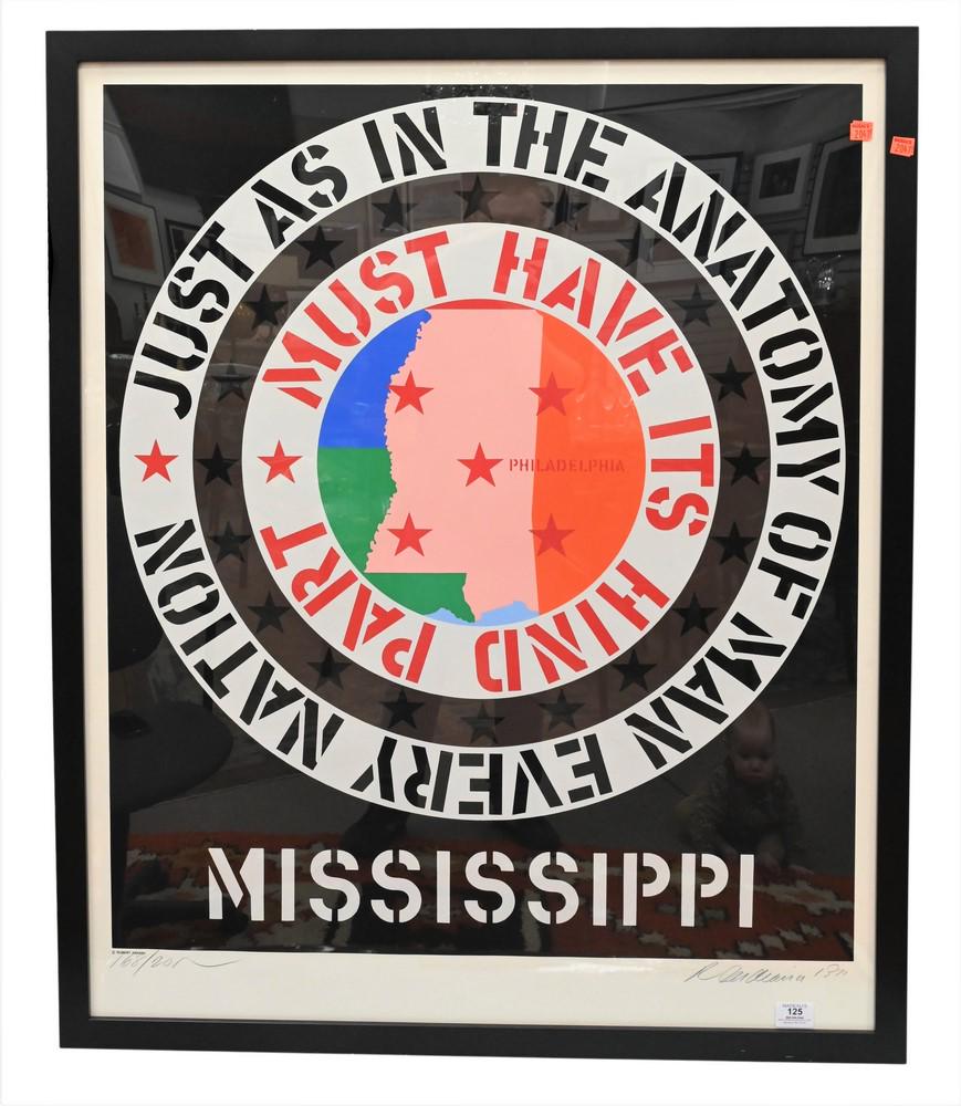 Robert Indiana (b. 1928), Mississippi: Just as in the (1 of 7)