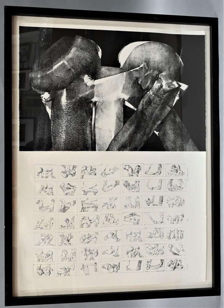 Jerry Rudquist, (American, 1934-1991), Term I, 1973,: Jerry Rudquist, (American, 1934-1991), Term I, 1973, lithograph, 22" x 30".