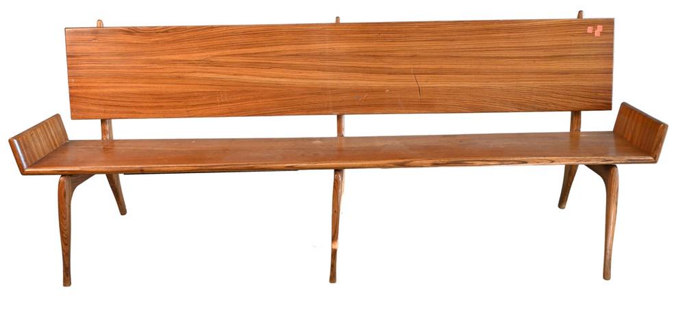 Clara Circassian Walnut Mid Century Bench, Ico Parisi (1 of 4)