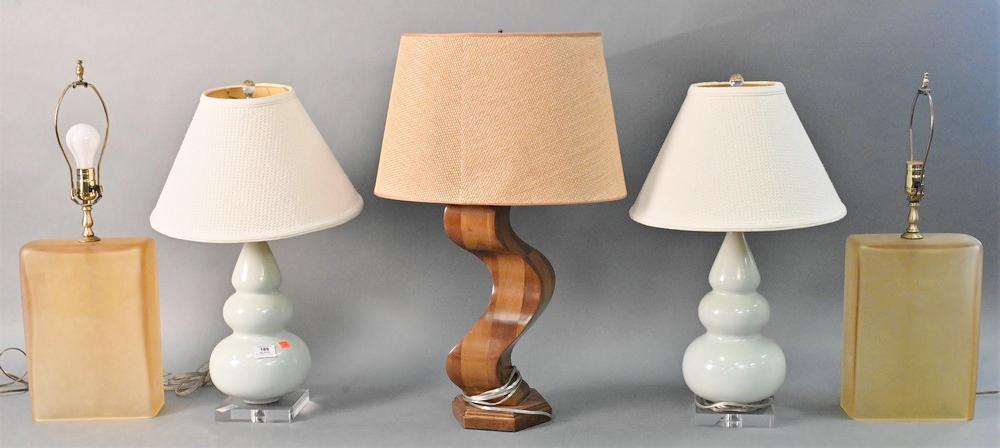 Five Contemporary Table Lamps, to include (1 of 5)