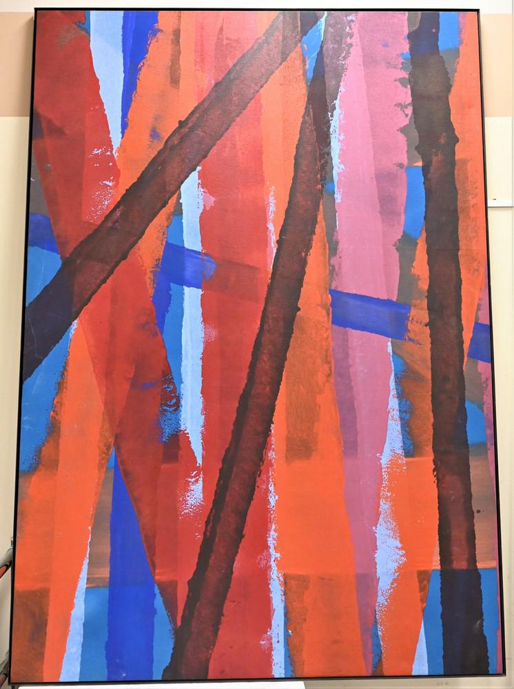 Peter Anthony Stroud (1921-2012), abstract, oil on (1 of 7)