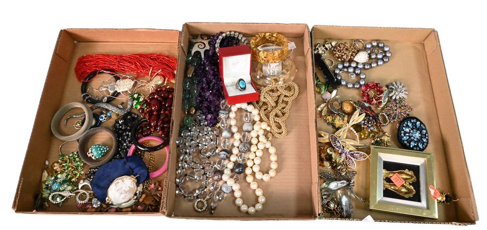 Three Tray Lots of Costume Jewelry, to include some (1 of 4)