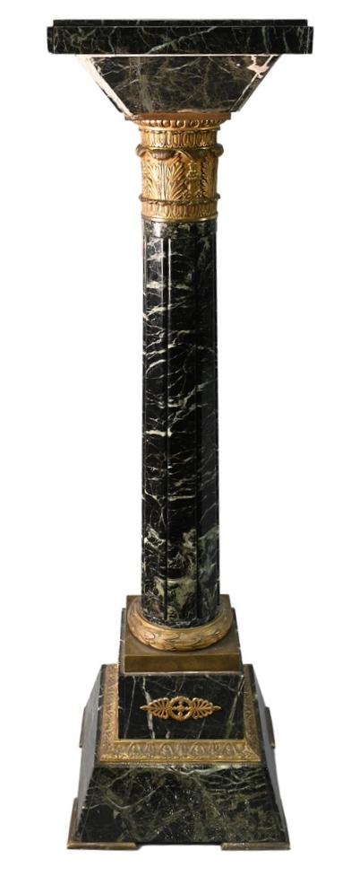 French Style Granite Pedestal, having acanthus gilt (1 of 5)