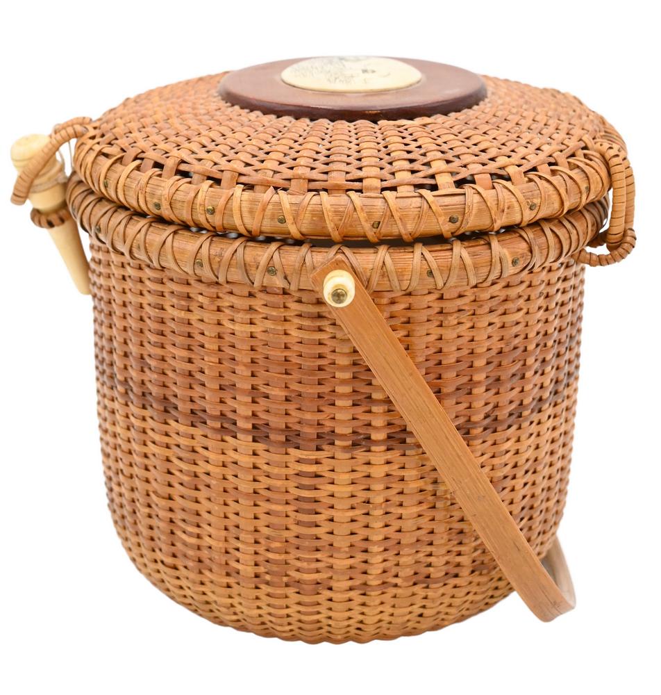 John Kittila Jr. Nantucket Lightship Basket Purse (1 of 4)