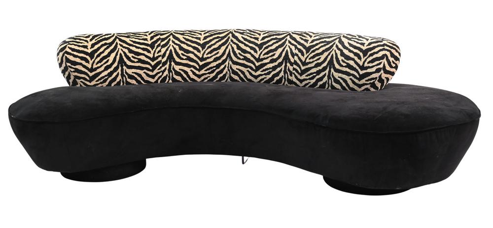 Vladimir Kagan Sofa, having acrylic center support on (1 of 5)