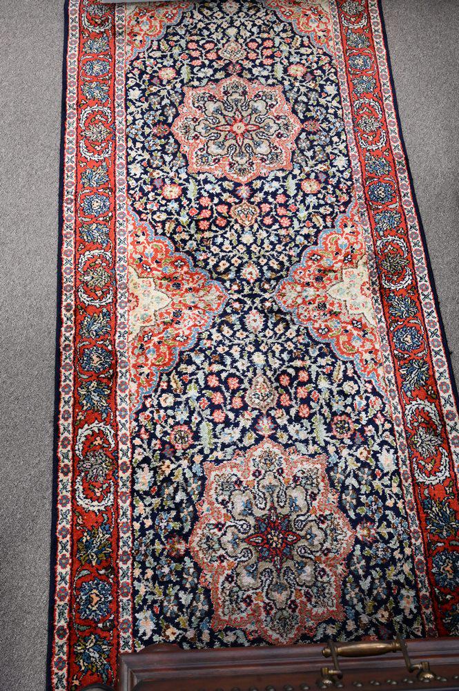 Silk oriental Runner, 2' 8" x 13' 4". (1 of 3)