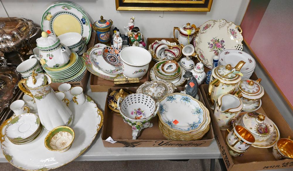 Six Tray Lots of Porcelain and China, to include (1 of 4)