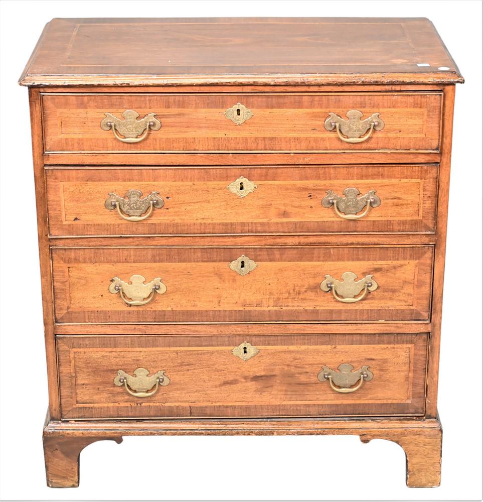 Queen Anne Style Chest, having four graduated drawers, (1 of 4)