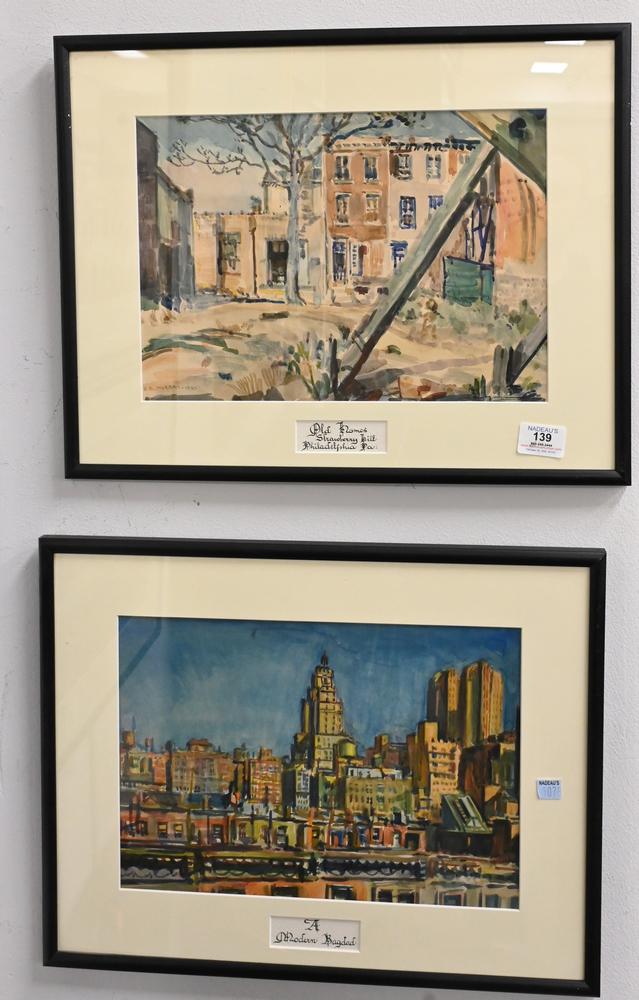 Four Piece Watercolor Group by F. Richardson Murray (1 of 6)