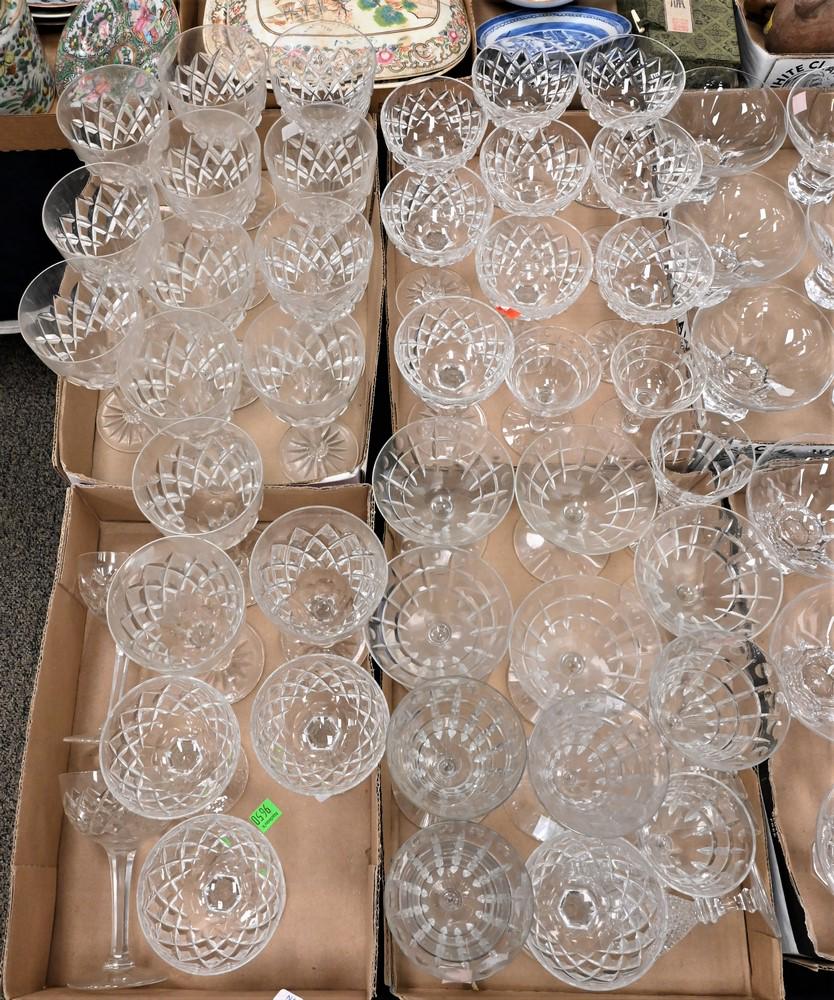 Large Group of Stemware, wine glass, cordials, water,: Large Group of Stemware, wine glass, cordials, water, champagne, etc.