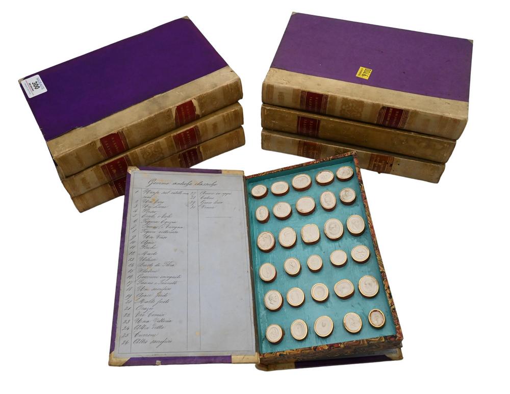 Seven Volumes of Paoletti Plaster Cameos, each double (1 of 7)
