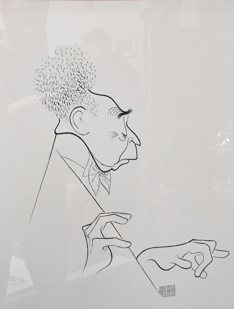 Al Hirschfeld, Artur Rubinstein, lithograph, signed in (1 of 4)