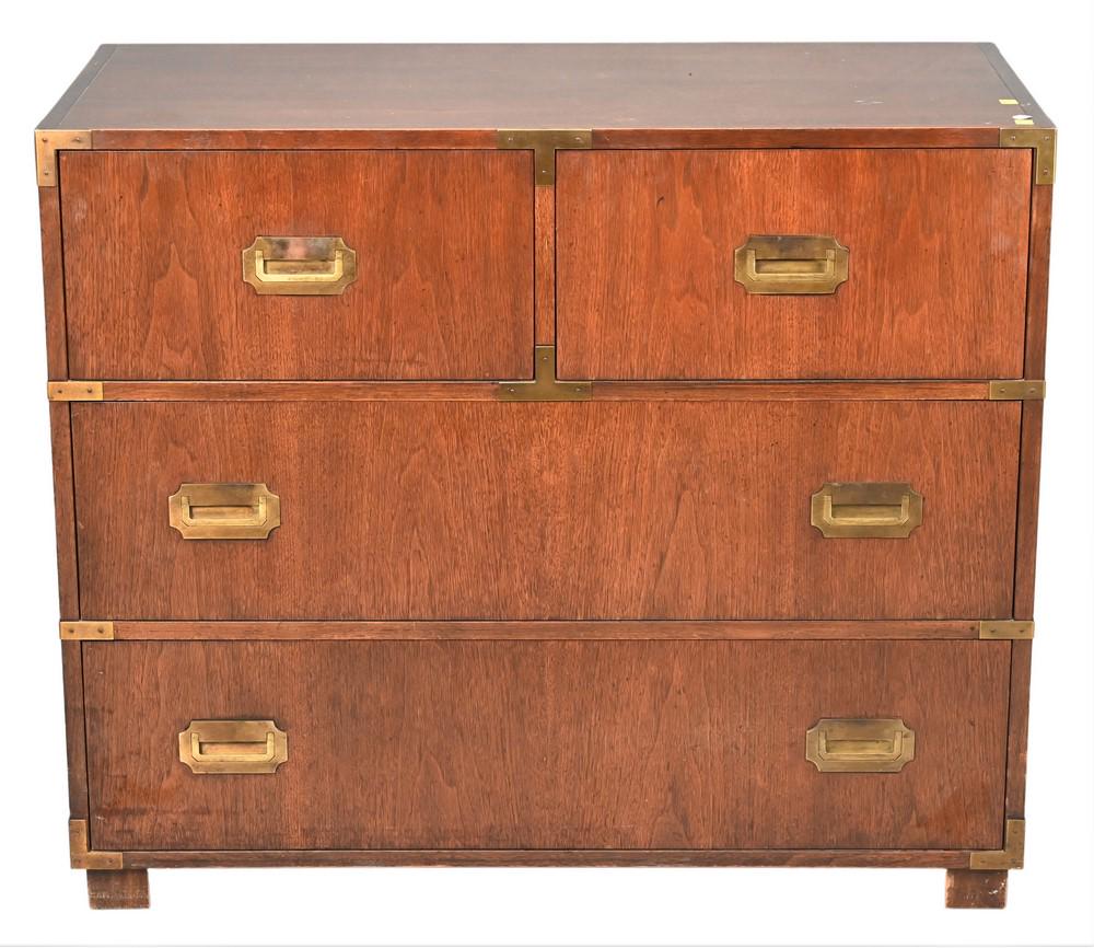 Baker Mahogany Campaign Style Chest, having two over (1 of 5)