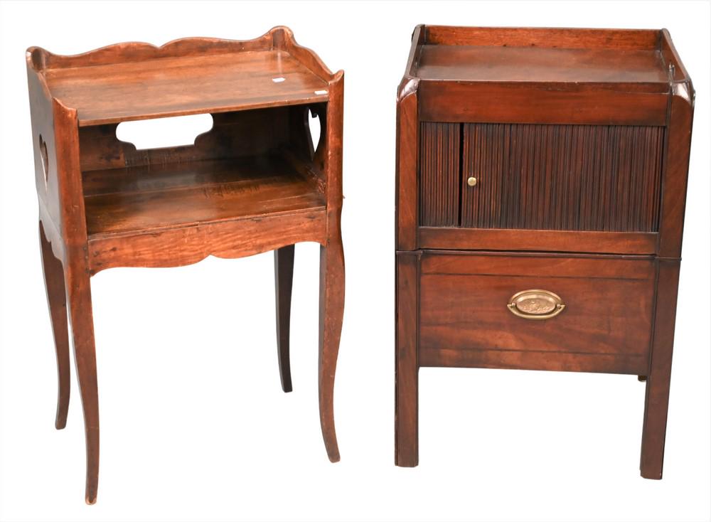 Two Piece Lot, to include Louis XV mahogany stand, (1 of 5)