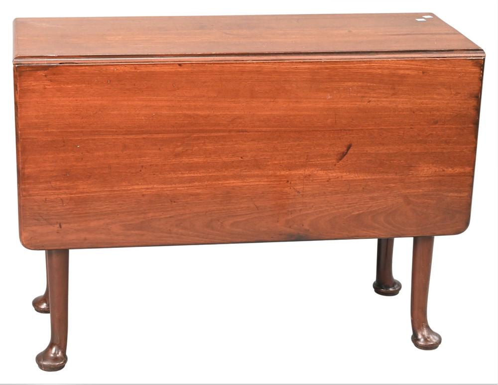 George II Queen Anne Mahogany Drop Leaf Table, 18th (1 of 3)