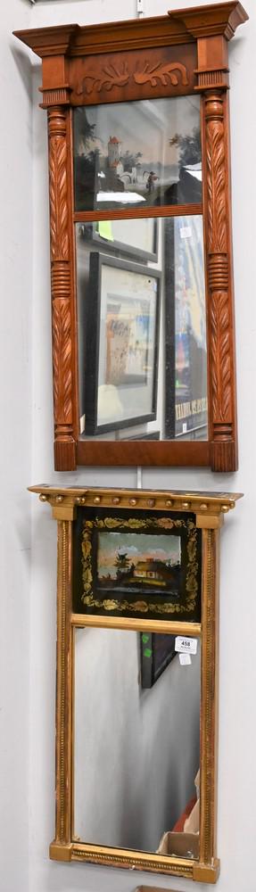 Two Federal Two Part Mirrors, each with eglomise (1 of 4)