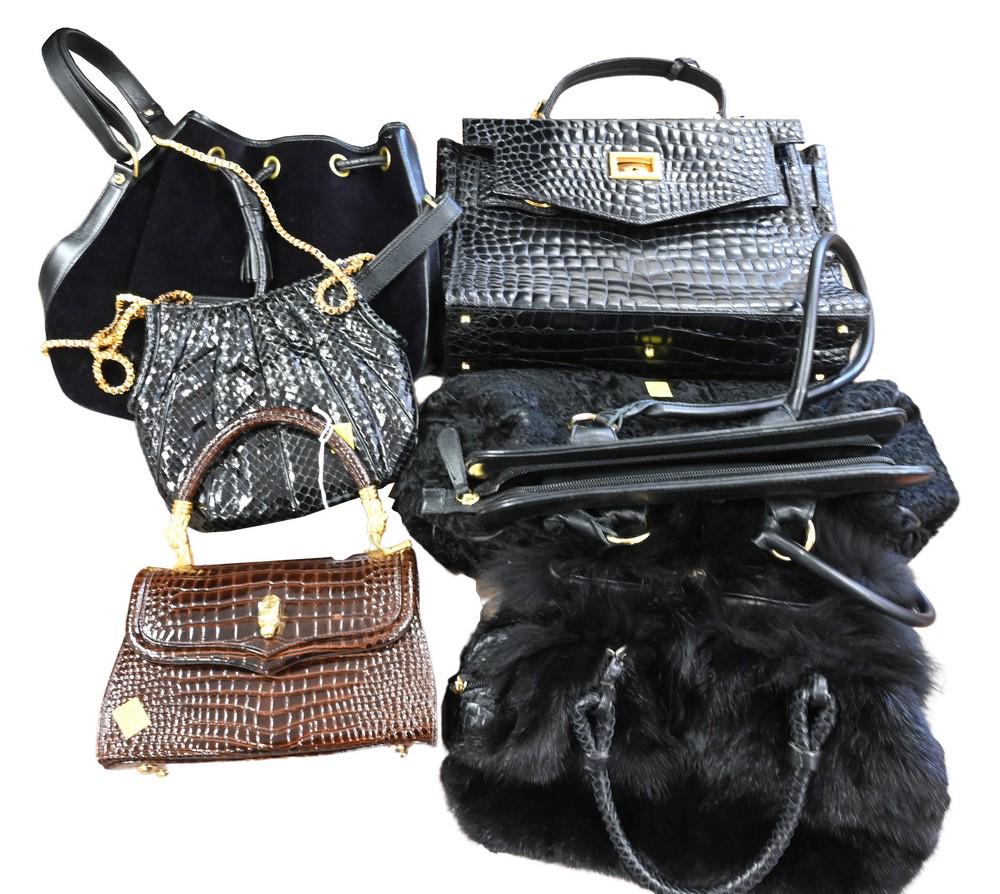 Six Handbags/Purses, to include Judith Leiber, Dooney & Bourke, Gianni Versace, along with two (1 of 4)