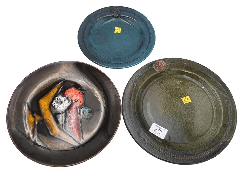 Three Sets of Ceramic Plates, to include 12 dinner, 13 luncheon; Baldelli plates; along with a set (1 of 5)