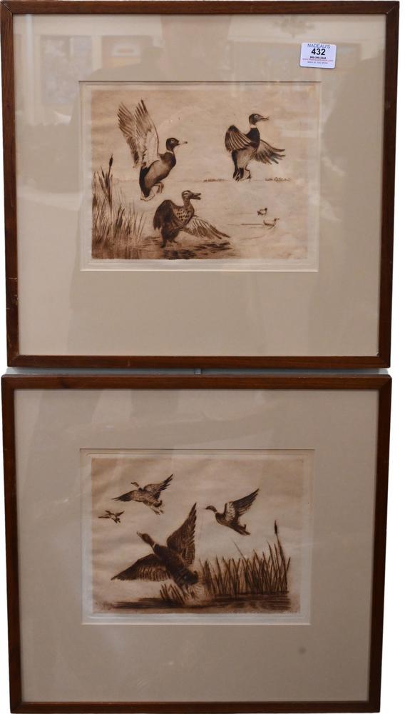 Group of 10 Etchings and Engravings, to include M. Pinard Regulieres Worms Port of Nantes; Stephen (1 of 5)