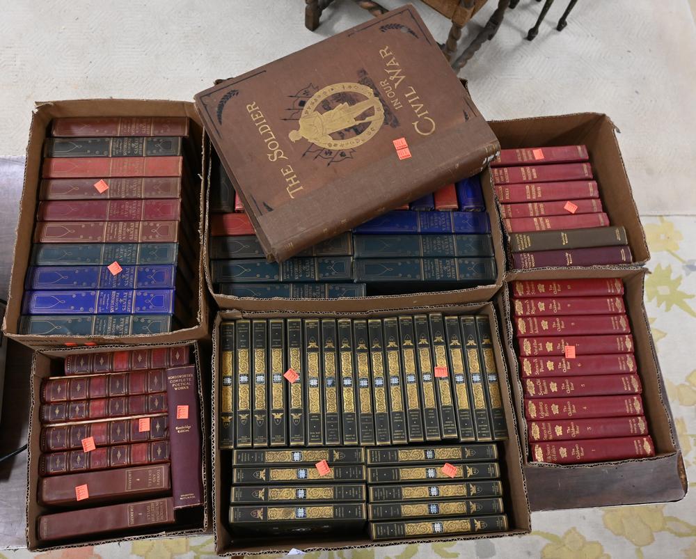 Group of Books, to include "The Soldier in our Civil War" leather bound books; The Great Events (1 of 5)