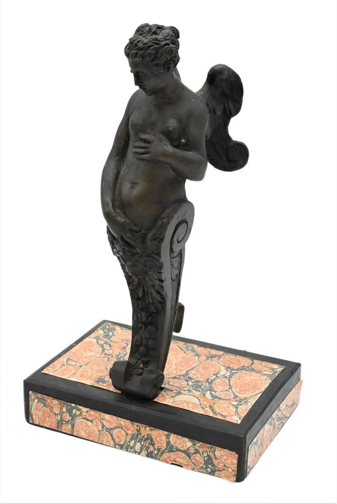 Niccolo Roccatagliata Venetian Bronze, probably late 16th century, bracket/mount, height 10 inches.: Niccolo Roccatagliata Venetian Bronze, probably late 16th century, bracket/mount, height 10 inches. Provenance: Estate of Wallace Bradway, New Haven, CT.