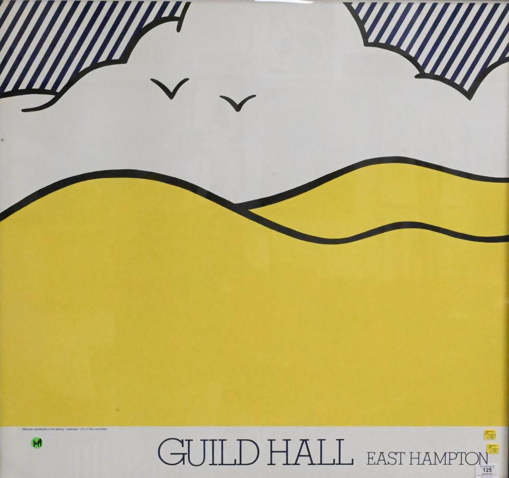 After Roy Lichtenstein (American 1923 - 1997), screenprint poster "Guild Hall, East Hampton", 31 (1 of 5)