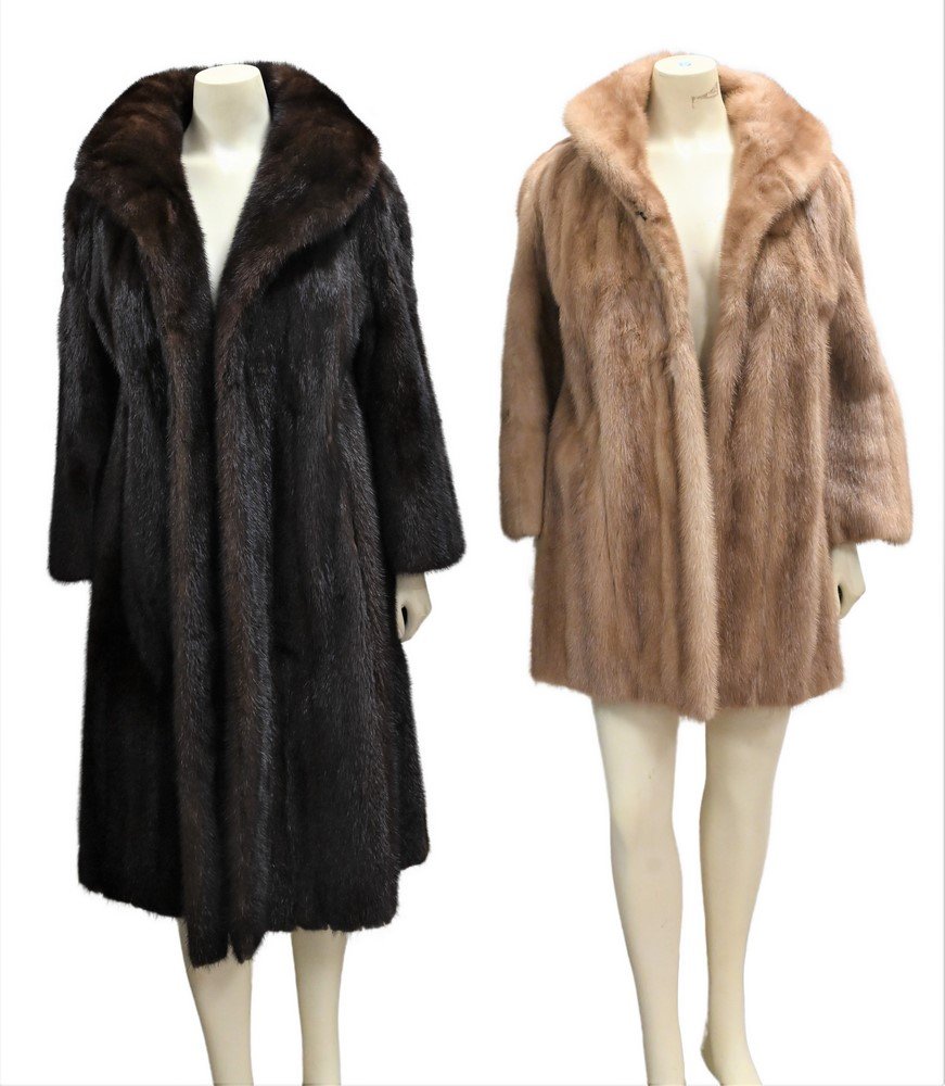 Two Women's Sheared Mink Jackets, one having Thomas Danella label. (1 of 4)