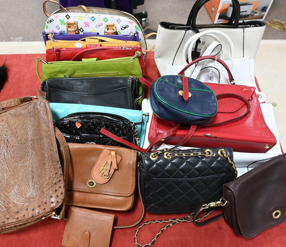 Large Lot of Women's Handbags/Purses, to include bags marked Francesco Biasia, Chanel, Coach, etc. (1 of 5)