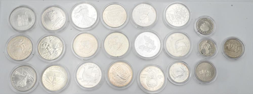 Lot of Coins, to include 2000 Leif Erickson two uncirculated silver dollars; 1997 Law Enforcement, (1 of 2)