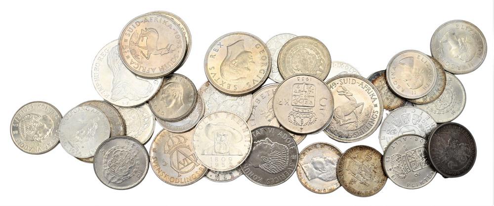 Lot of Foreign Coins, to include various silver purities. (1 of 4)