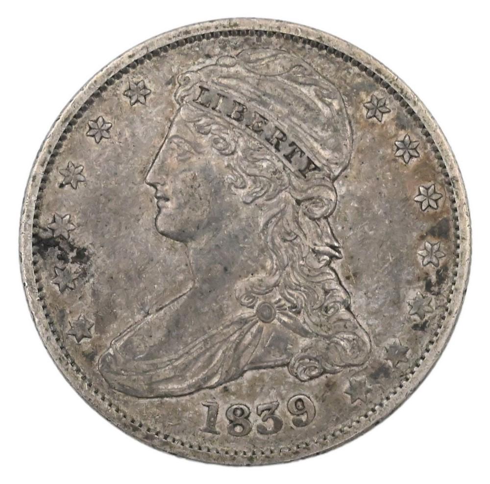 1839 Capped Bust Half Dollar. (1 of 2)