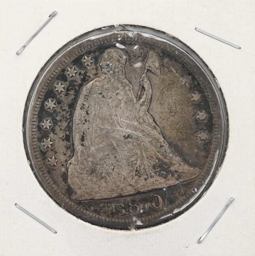 1870 Seated Liberty One Dollar. (1 of 2)