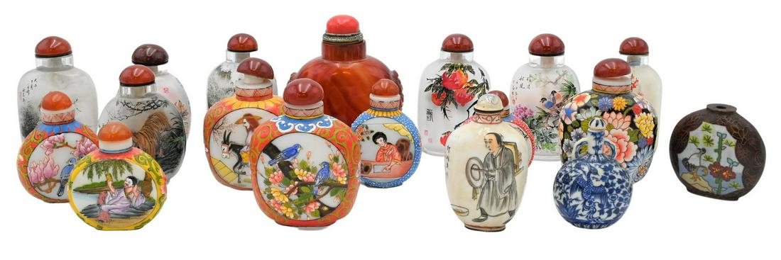 Group of 18 Chinese Snuff Bottles (1 of 9)