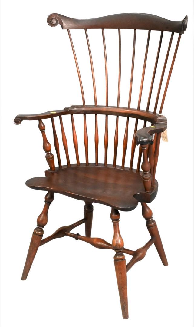 Windsor Style Fan Back Armchair (1 of 6)