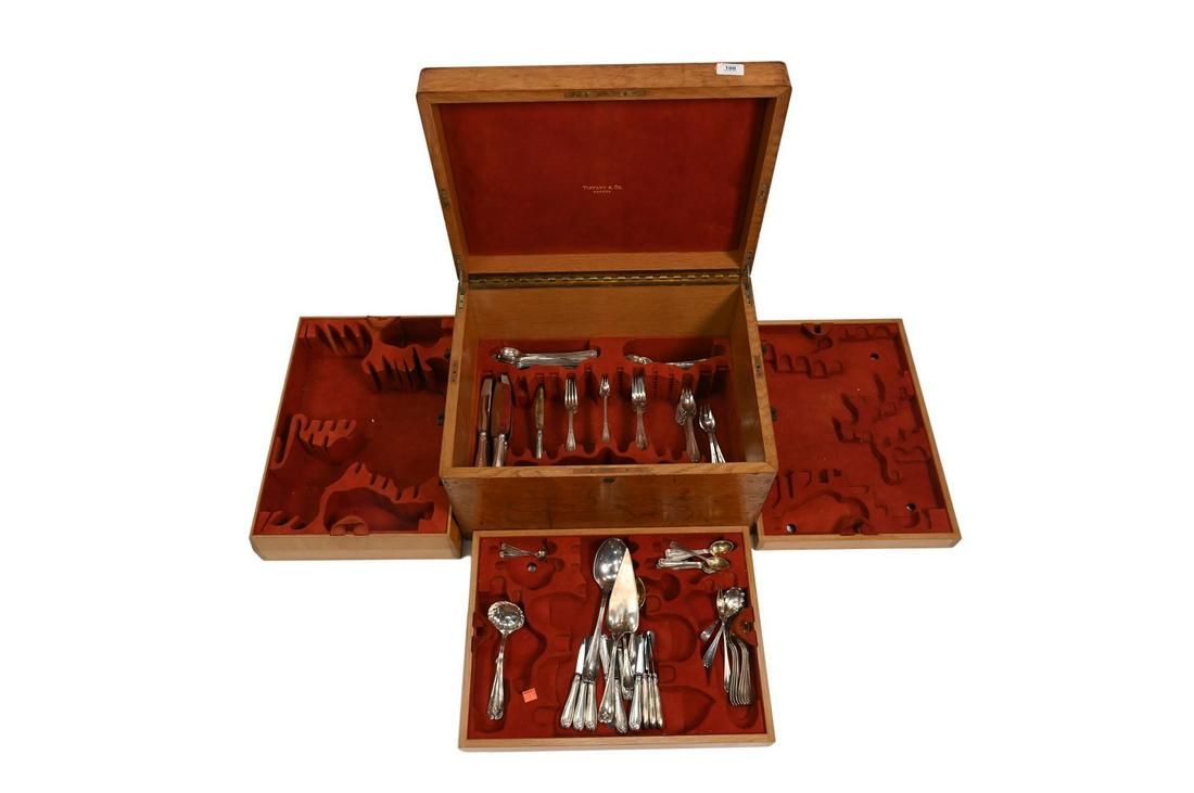 118 Piece Tiffany and Company Partial Sterling Silver Flatware Set (1 of 8)