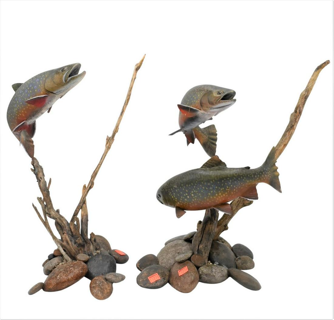 Two Luna Hymas-Smith Carved Fish Sculptures (1 of 5)
