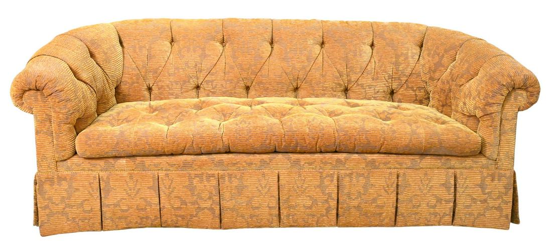 Sherrill Tufted Upholstered Sofa: Sherrill Tufted Upholstered Sofa, height 33 inches, length 87 inches.
